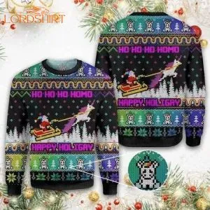 Santa Happy Holigay Ugly Christmas Sweater