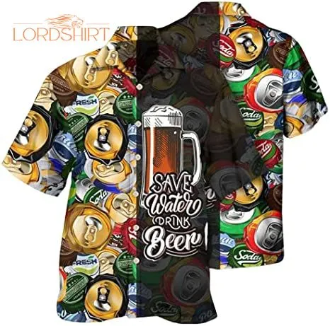 Save Water Drink Beer Hawaiian Shirt