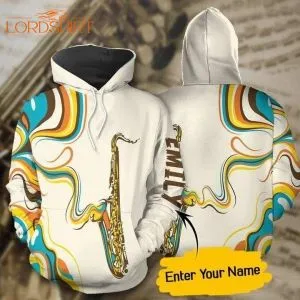 Saxophone Lover Custom Name 3d All Over Print