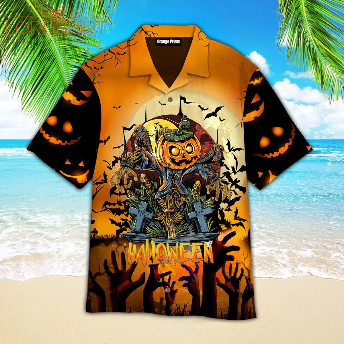 Scary Pumpkin On Halloween Day Hawaiian Shirt