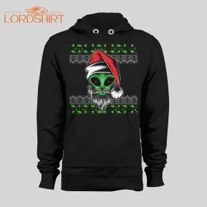 Sci-fi Christmas Alien Santa High Quality Holiday Hoodie / Sweatshirt