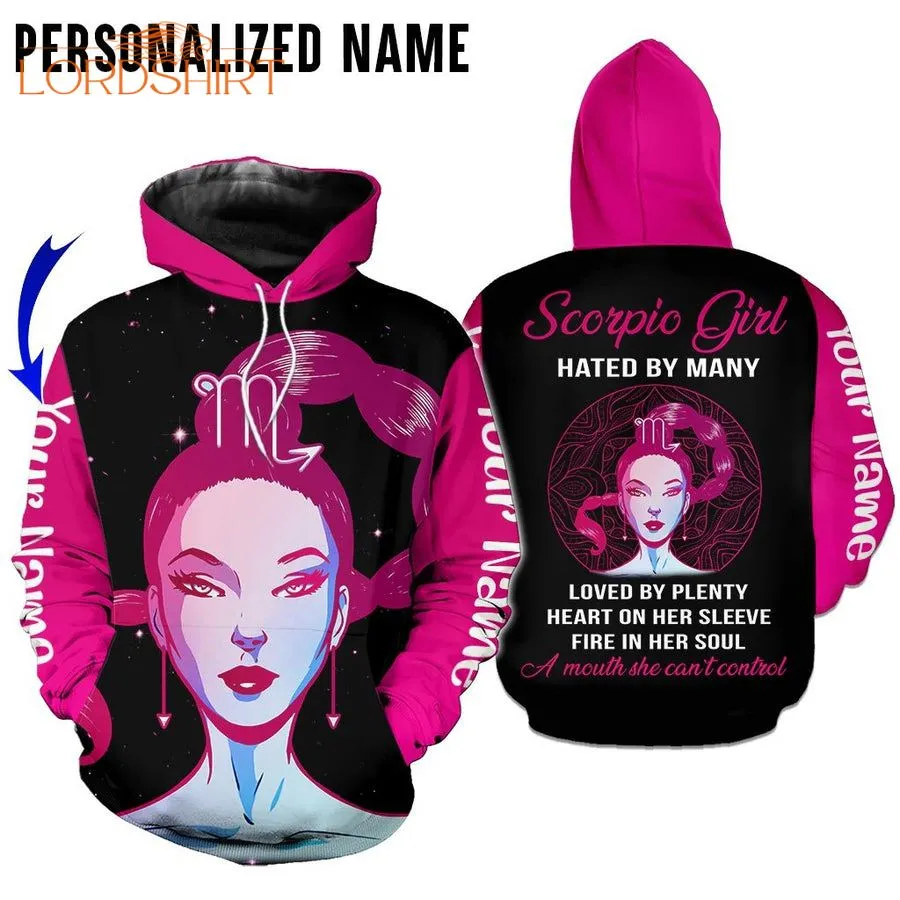 Scorpio Girl Custom Name 3d All Over Print