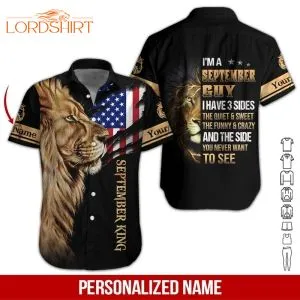 September King Custom Name Hawaiian Shirt