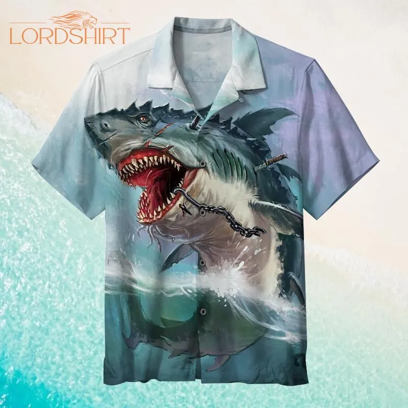 Shark Awesome Aloha Hawaiian Shirt