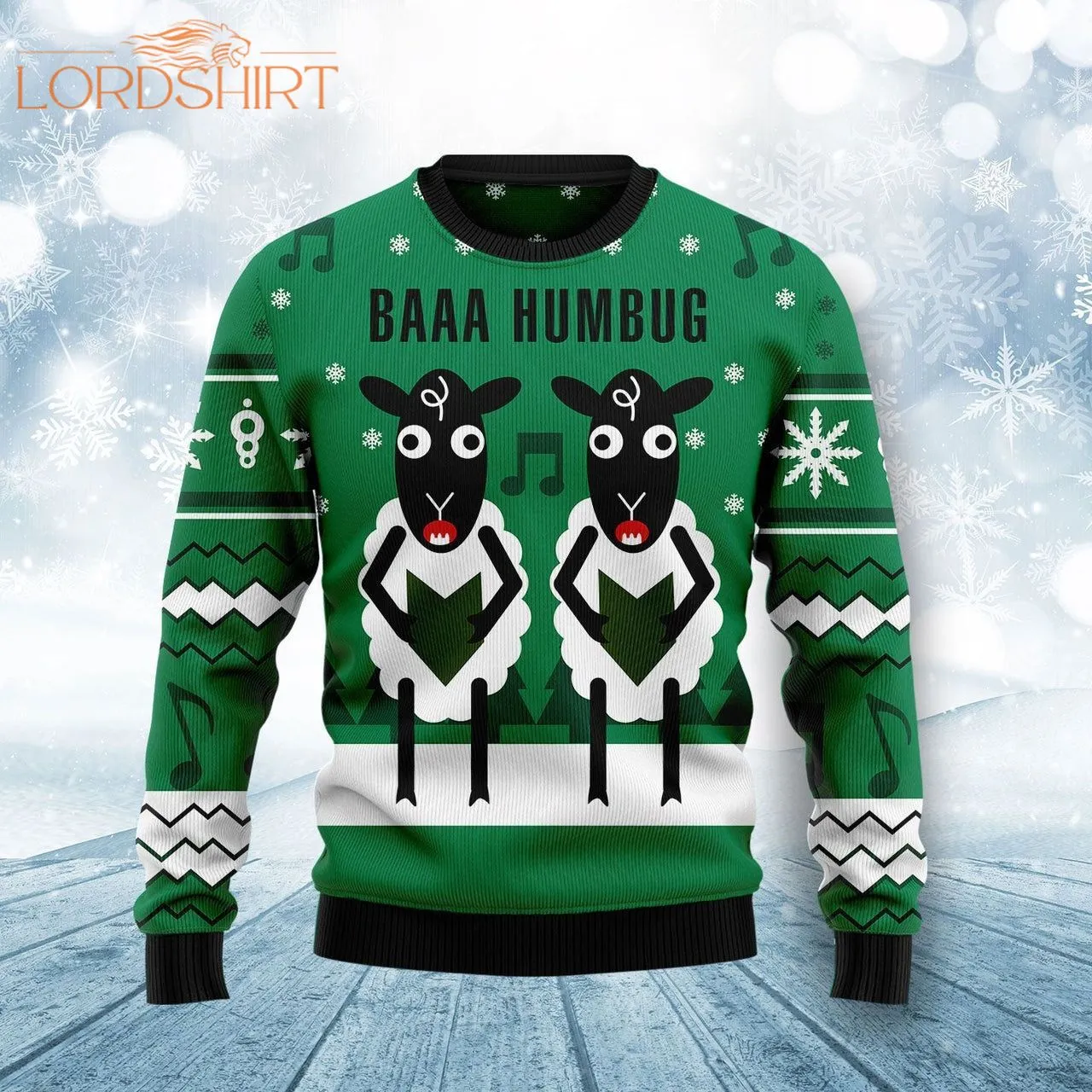 Sheep Baaa Humbug Ugly Christmas Sweater