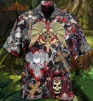 Skull Loves Key Aloha Hawaiian Shirt