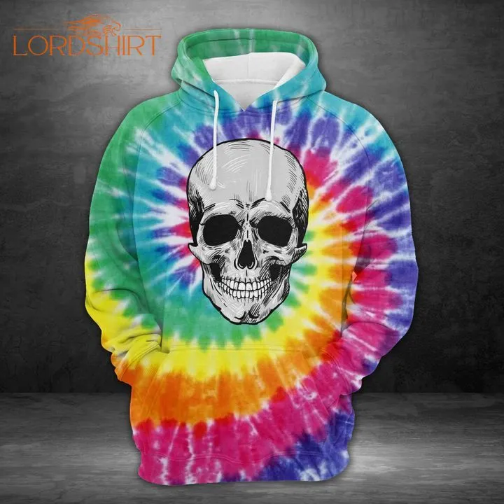 Skull Tie Dye 3d All Over Print