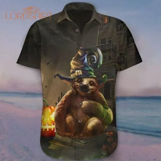 Sloth Halloween Hawaiian Shirt