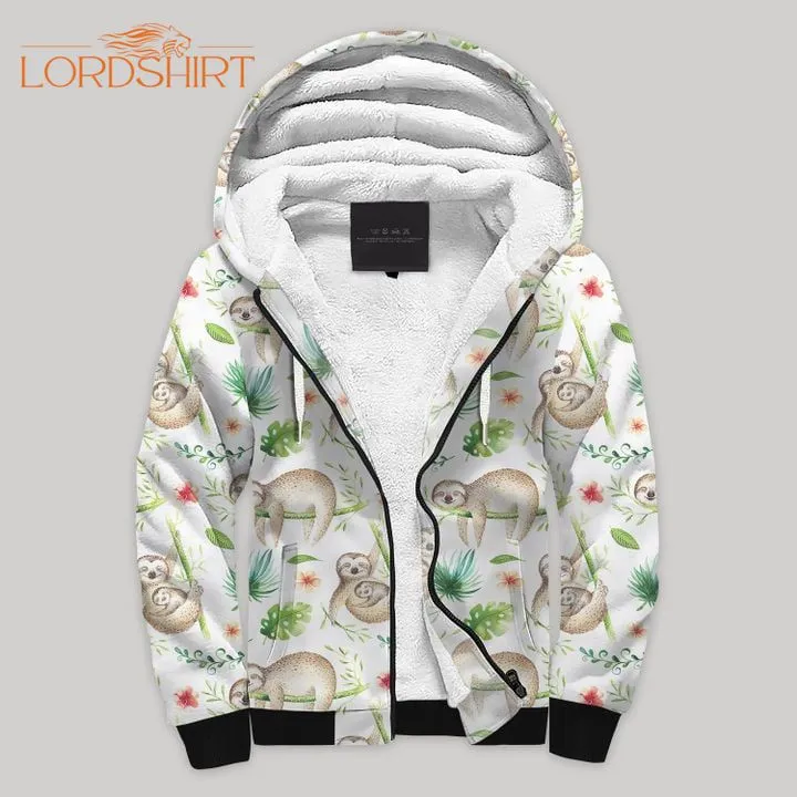 Sloths Blanket Fleece Zip Hoodie All Over Print