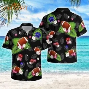 So Cool Football Summer Vibe Tropical Hawaiian Aloha Shirts