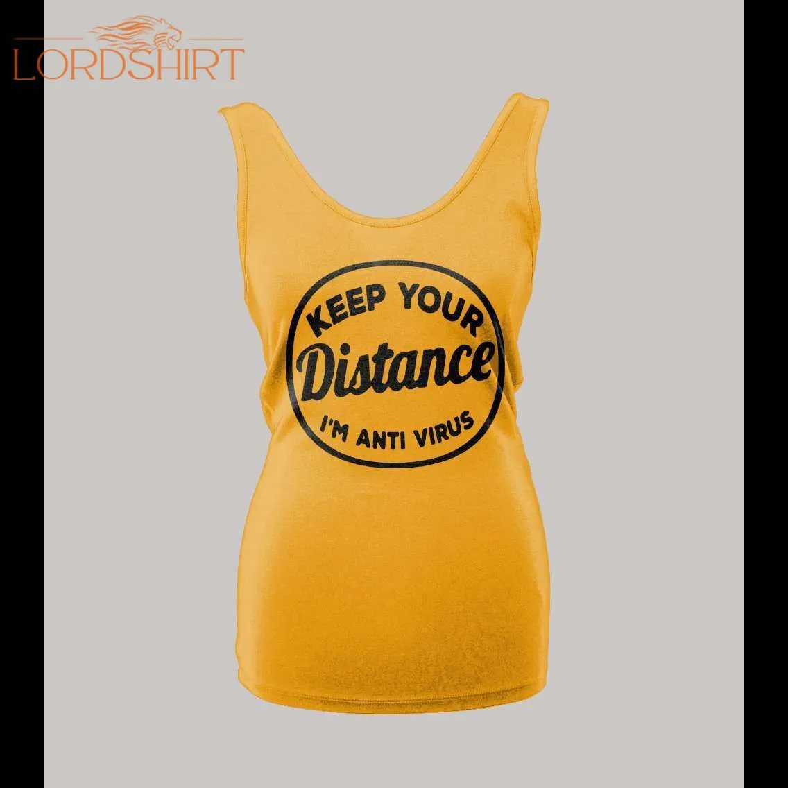 Social Distancing Keep Your Distance Ladies Tank Top