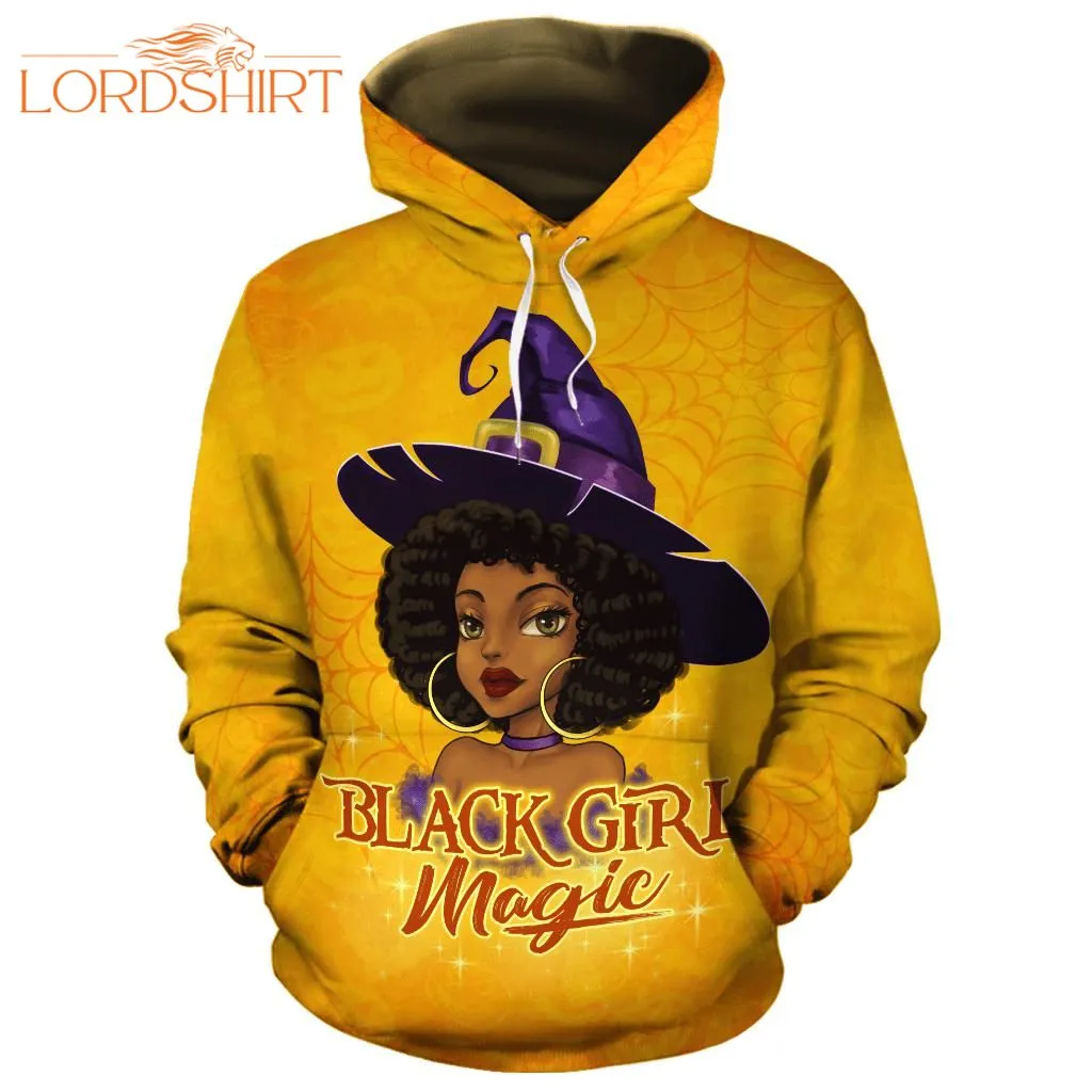 Spiderweb Black Girl Magic Halloween Yellow 3d All Over Print