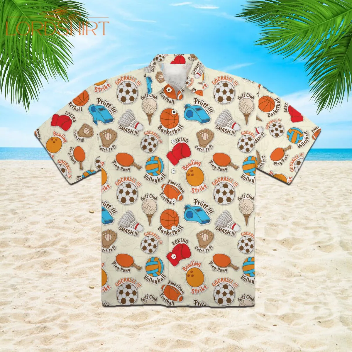 Sport Team Summer Pattern Hawaiian Shirt