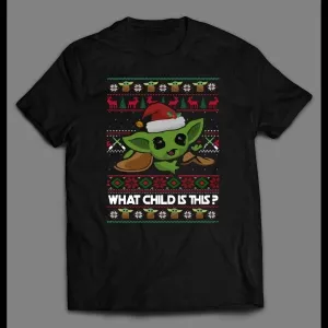 Star Baby Alien What Child Is This Christmas Shirt