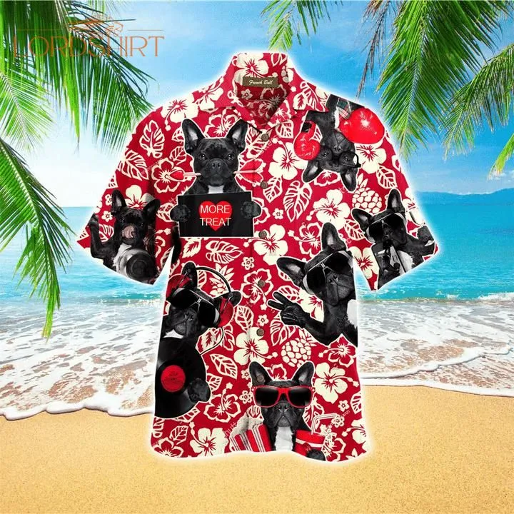 Stay Cool Frenchie Bulldog International Dog Day Hawaiian Shirt