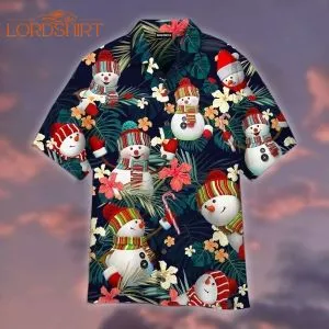 Stay Cool Snowman In Christmas Day Hawaiian Shirt