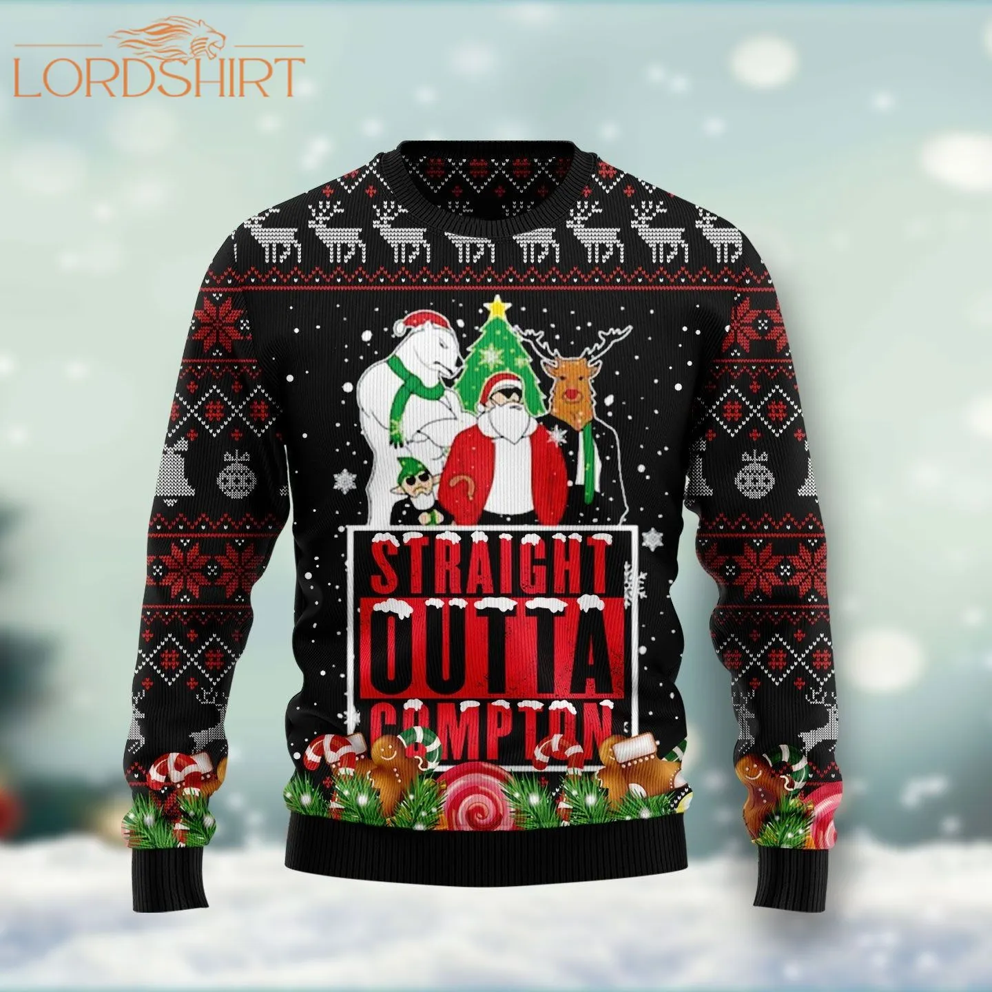 Straight Outta Compton Christmas Ugly Christmas Sweater