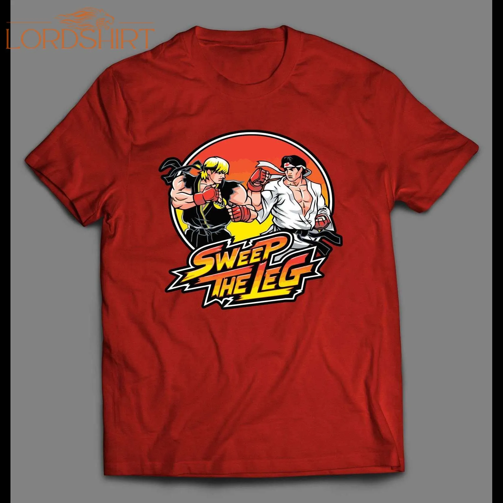 Street Fighter Karate Kid Parody Sweep The Leg Shirt