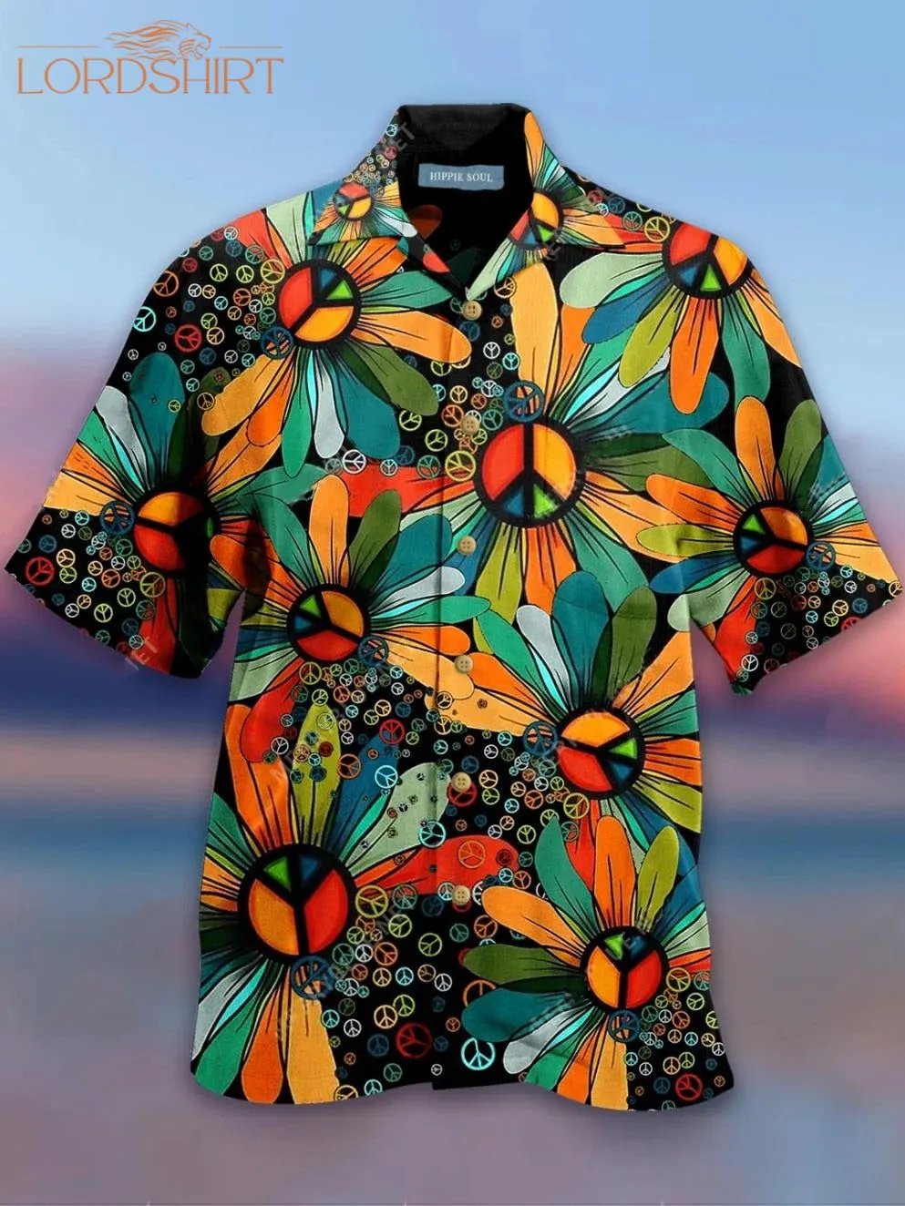 Sunflower Hippie Hawaiian Shirt