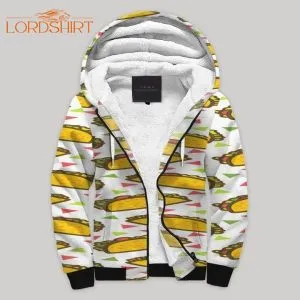 Tacos Blanket Fleece Zip Hoodie All Over Print