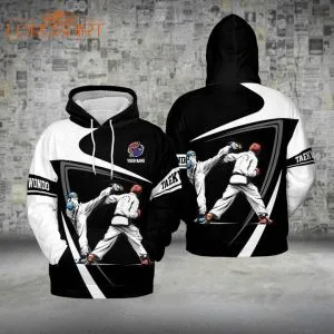 Taekwondo Black Custom Name 3d All Over Print