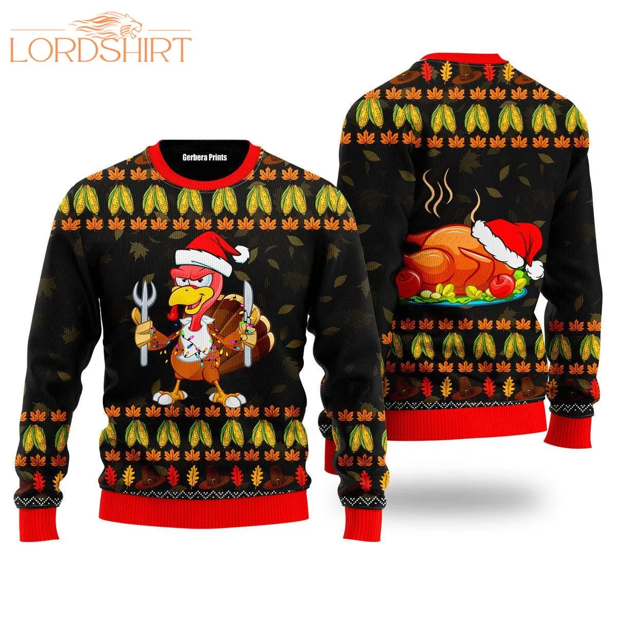 Thanksgiving Turkey Autumn Ugly Christmas Sweater