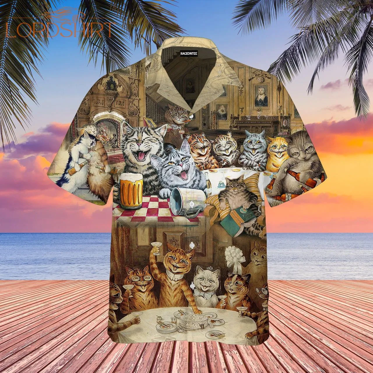 That's What Cat Do They Know Things They Drink Beer Aloha Hawaiian Shirt