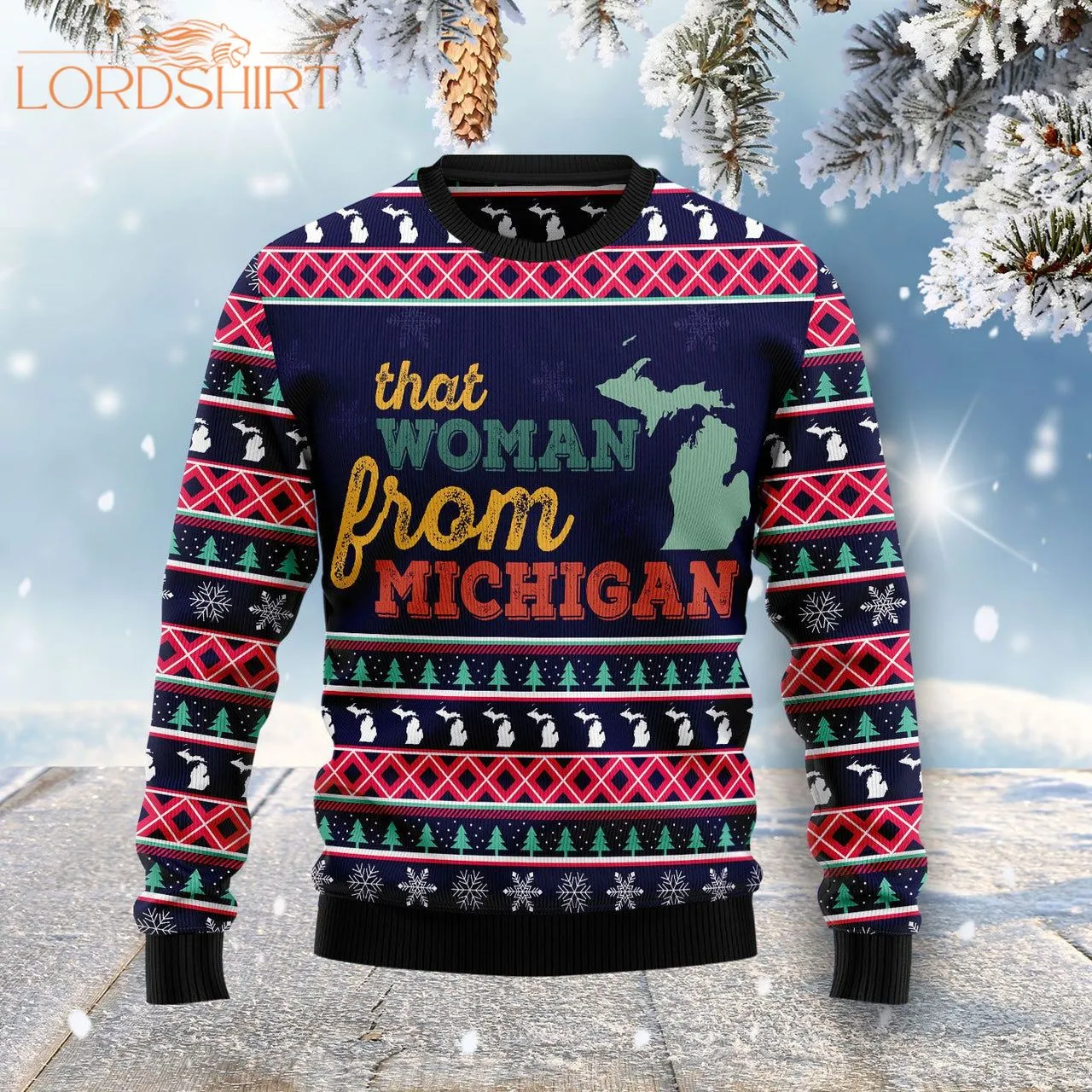 That Woman From Michigan Ugly Christmas Sweater