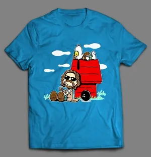 The Dude Bowling Nuts Cartoon Parody Shirt