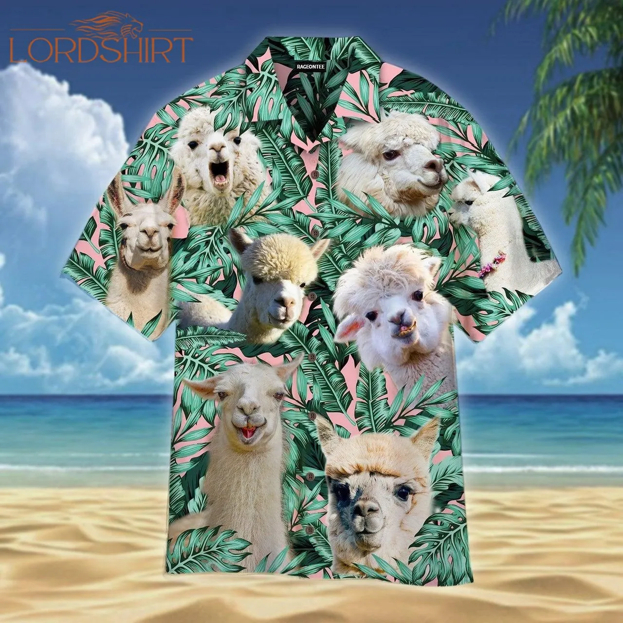 The Tropical Llama Lover Hawaiian Shirt