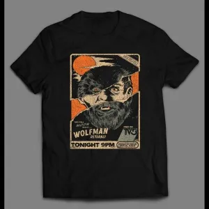 The Wolfman Returns Movie Poster Halloween Distressed Shirt