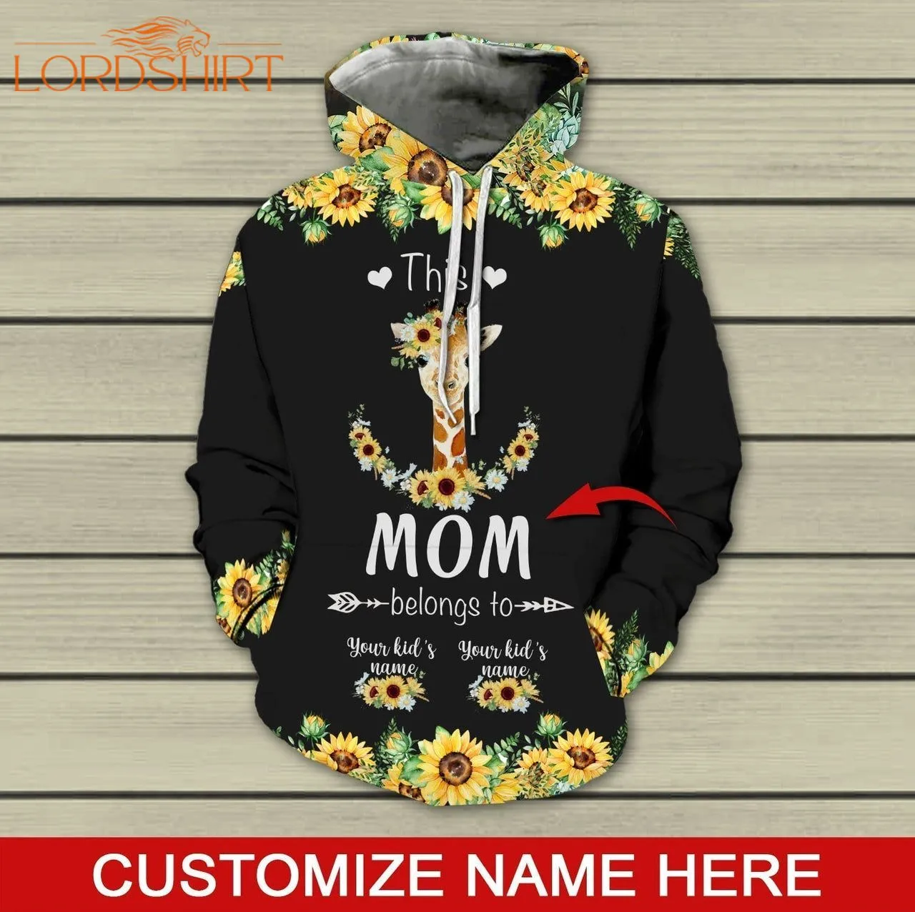 This Mom Belong To Custom Name 3d All Over Print