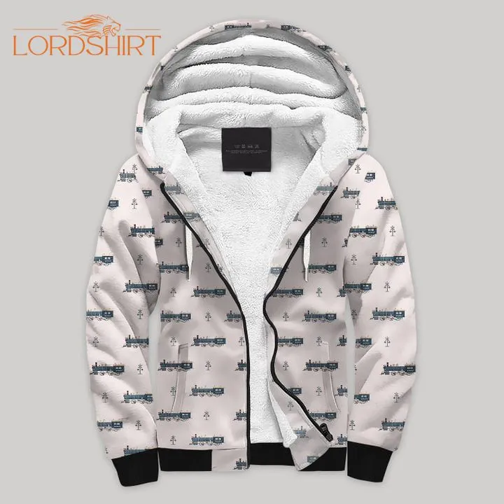 Toy Trains Fleece Zip Hoodie All Over Print