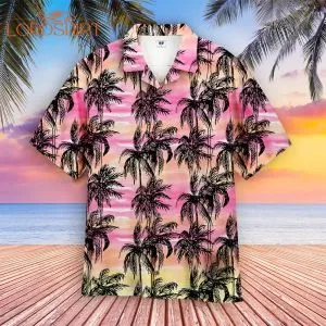Tropical Vintage Palm Tree Aloha Hawaiian Shirt