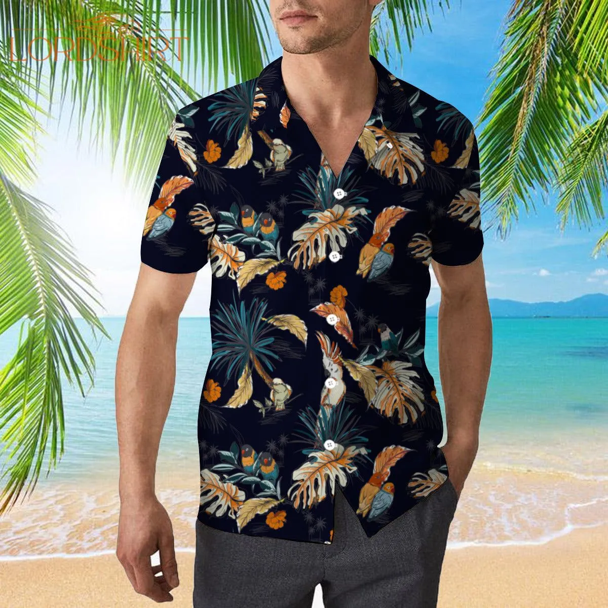 Tropical With Exotic Parrot Birds Hawaiian Shirt