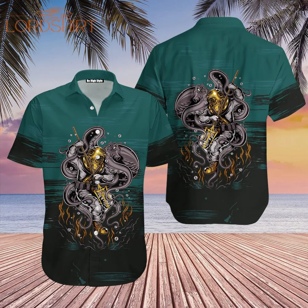 Underwater Scuba Diving Hawaiian Shirt