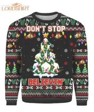 Unicorn Pew Pew Ugly Christmas Sweater