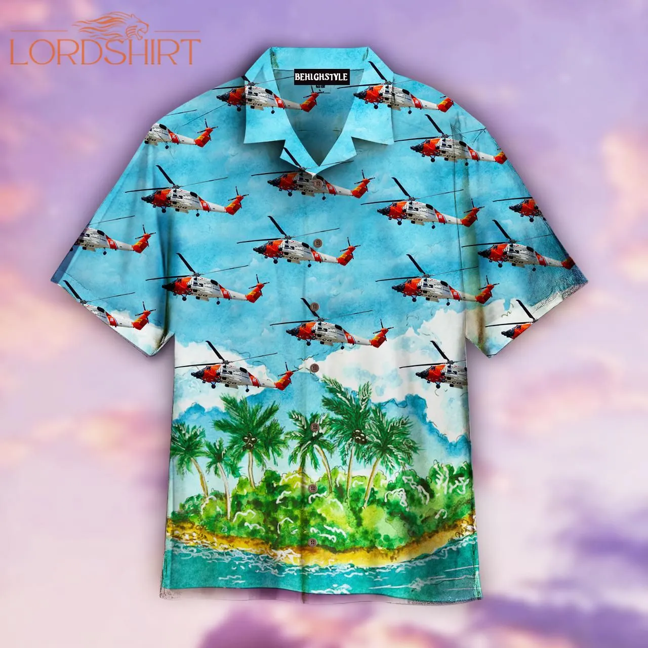 Us Coast Guard Mh-60 Jayhawk Hawaiian Shirt