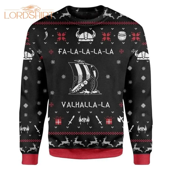 Valhalla Viking Ugly Christmas Sweater