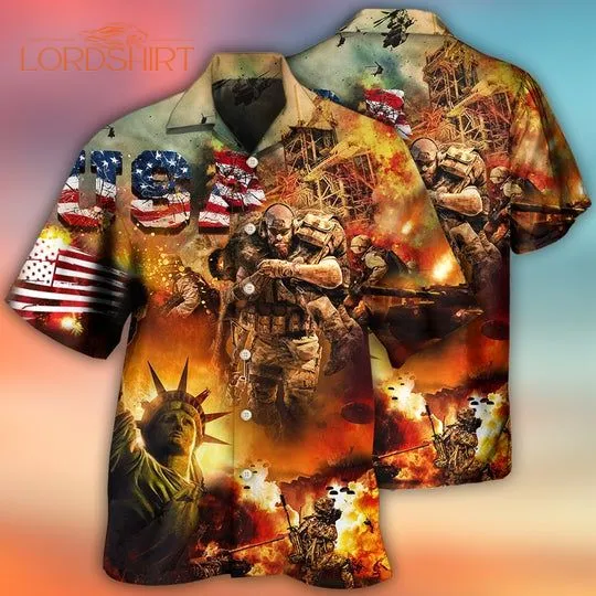 Veteran America Independence Day Veteran Usa Hawaiian Shirt