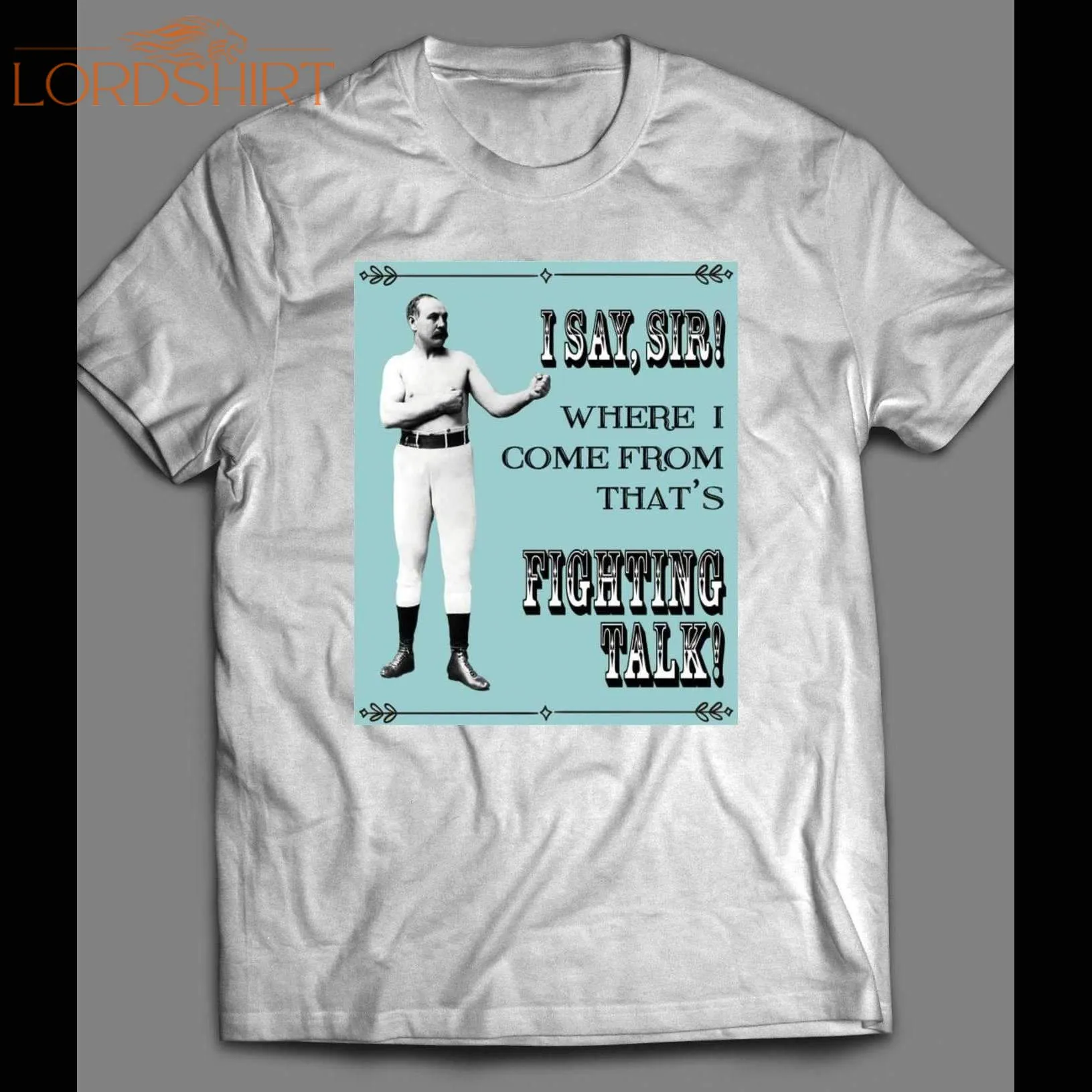 Vintage Boxer Fighting Talk Retro Shirt