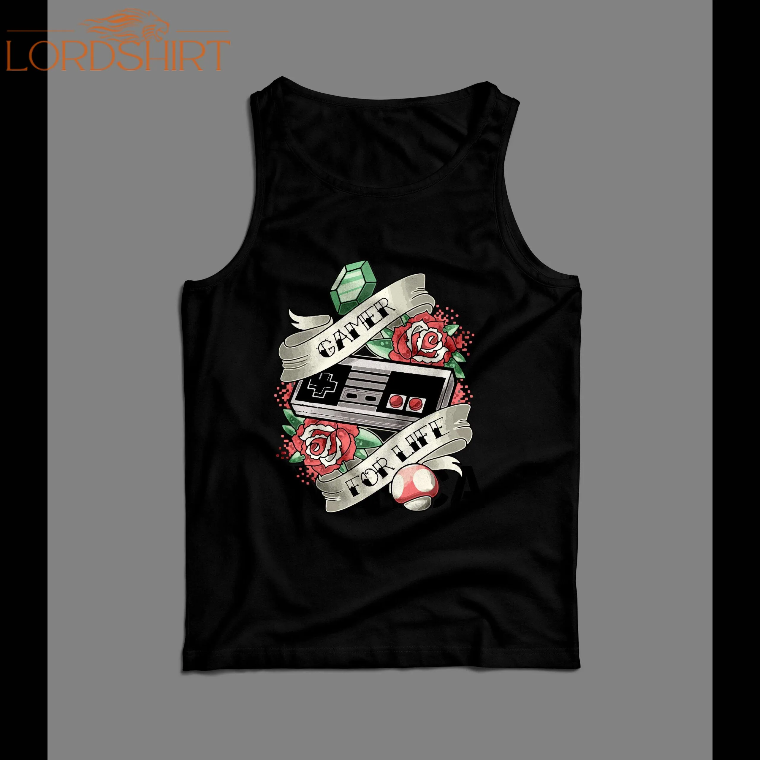 Vintage Style Gamer For Life Gamer Men's Tank Top