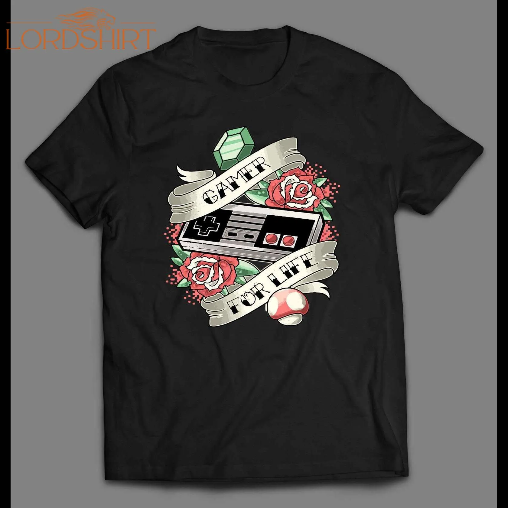 Vintage Style Gamer For Life Gamer Shirt