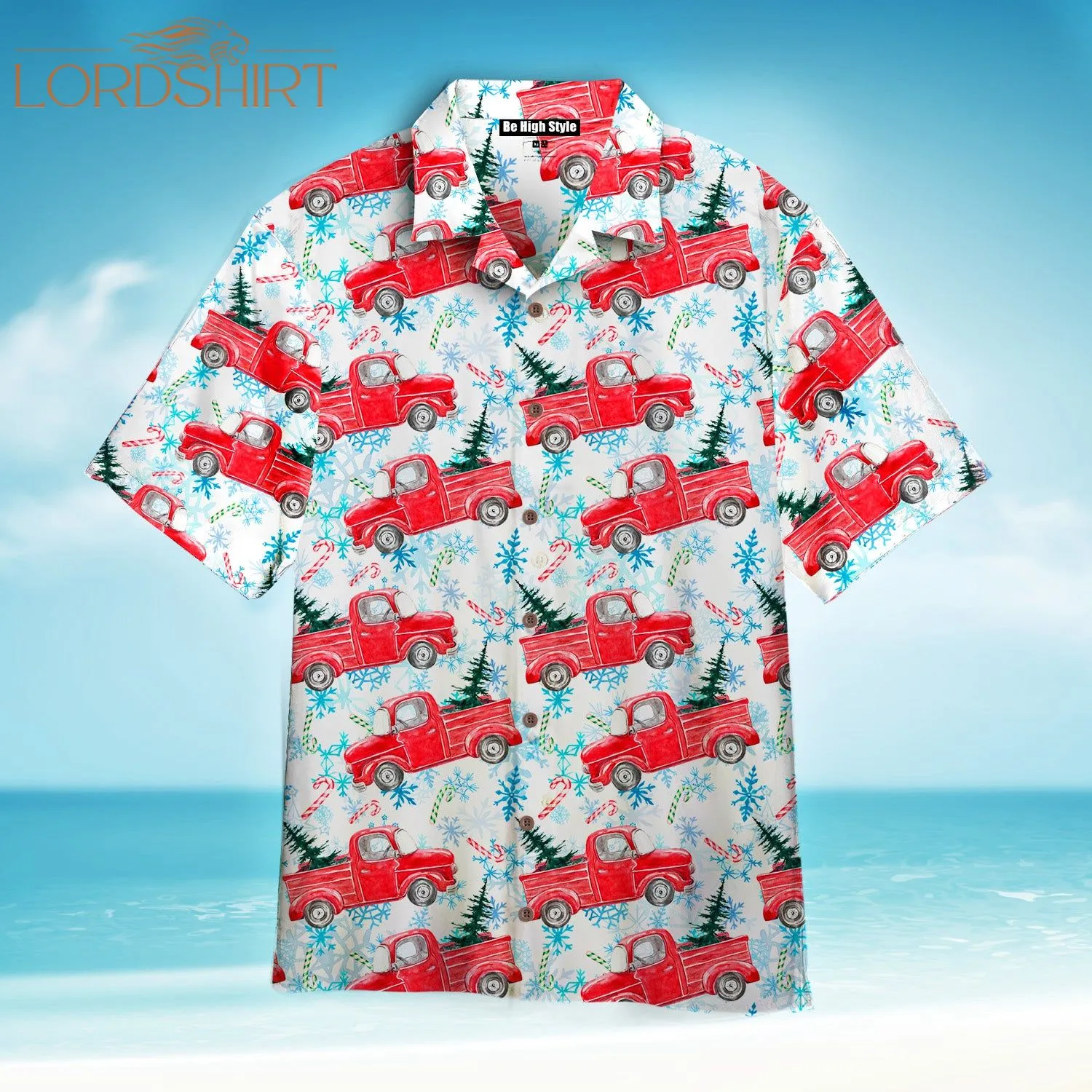 Vintage Truck Winter Christmas Hawaiian Shirt