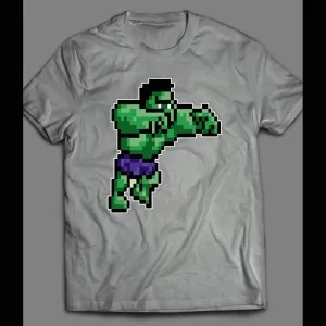 Vintage Video Game 8-bit Hulk Shirt