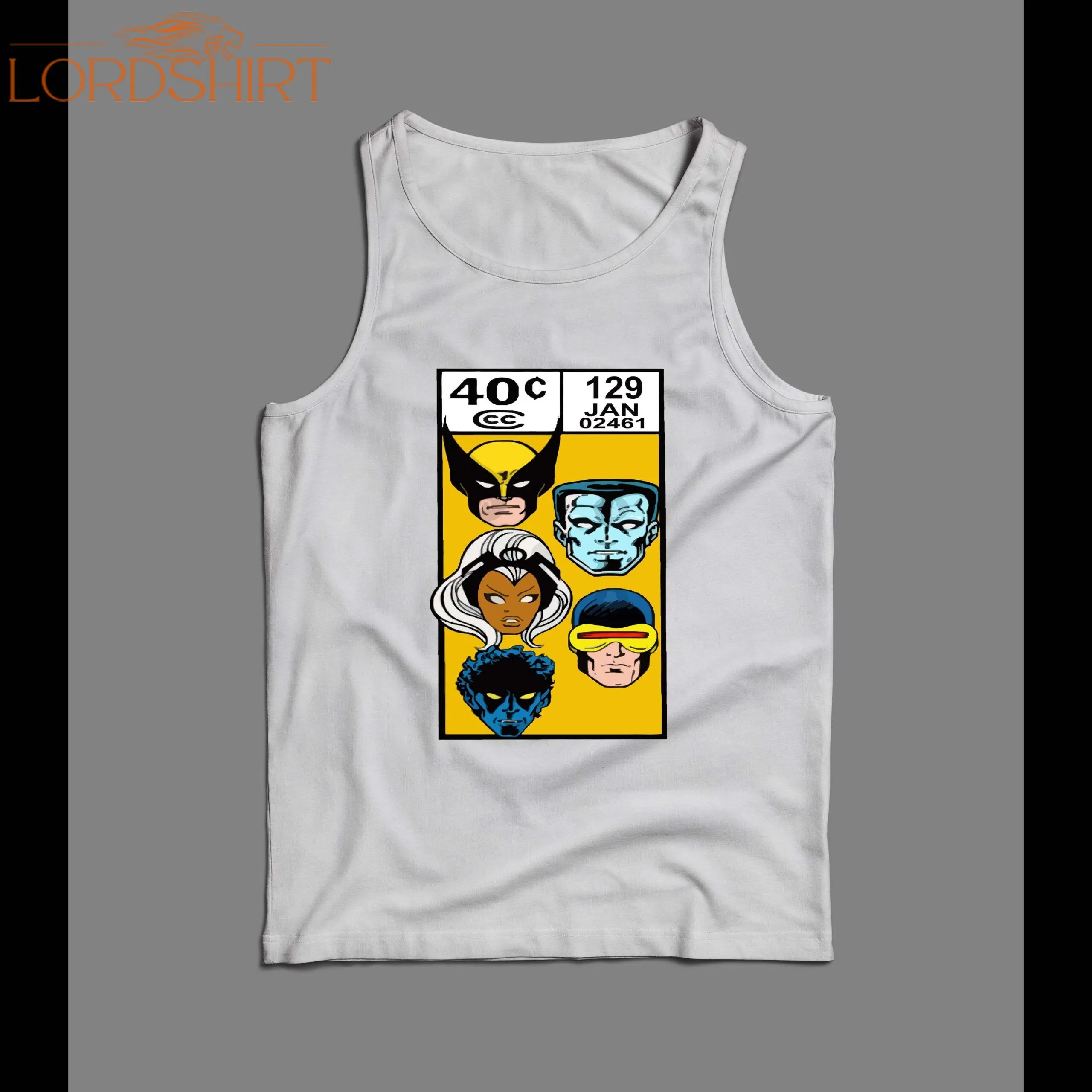 Vintage X-men Comic Book Price Strip Art Men's Tank Top