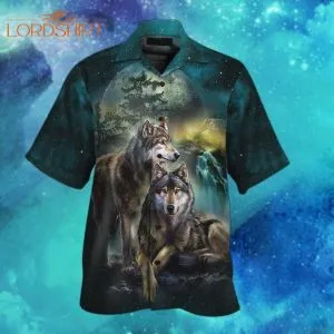 Wolf Beautiful Night Hawaiian Shirt