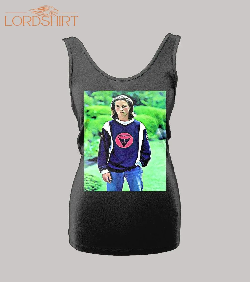 Young Christian Bale Ladies Tank Top