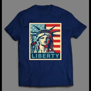 Youth Size Lady Liberty Pop Art High Quality Shirt