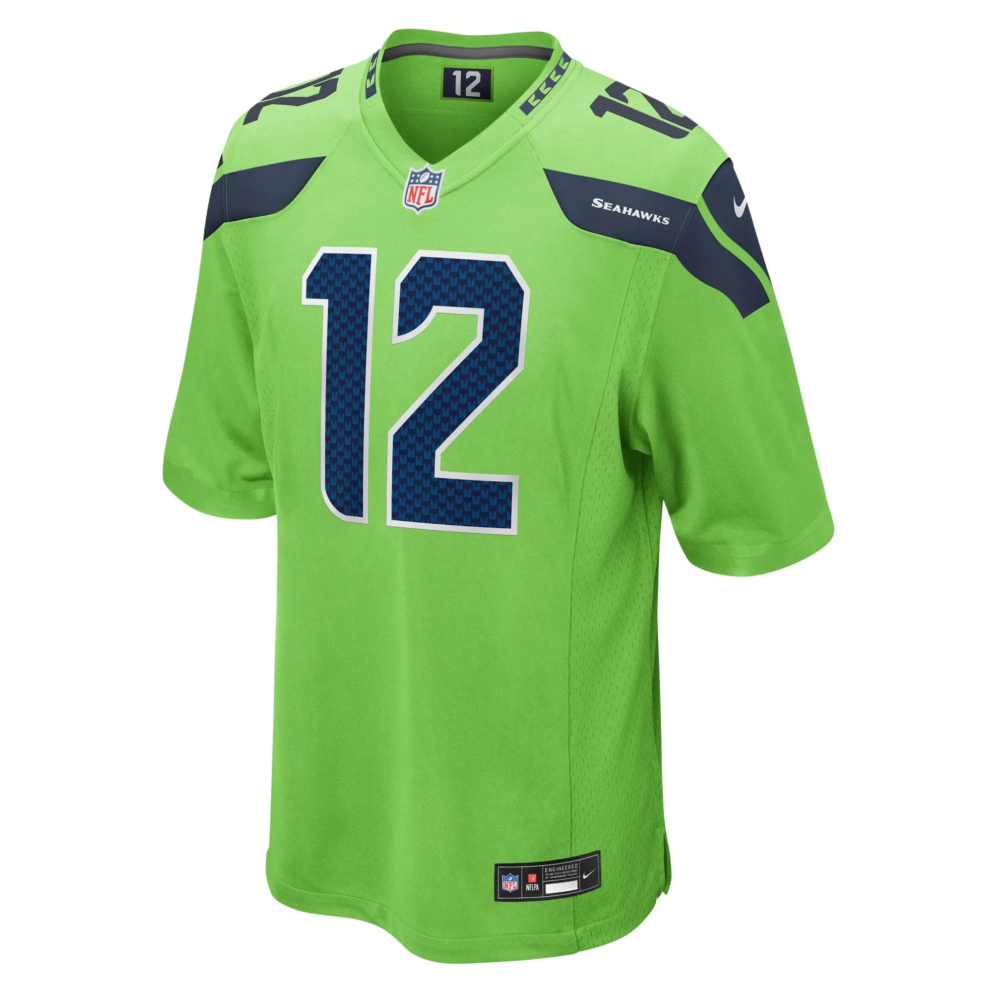 12s Seattle Seahawks   Game Jersey - Neon Green